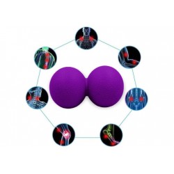 Масажний м"ячик EasyFit TPR подвійний 120х60 мм, фіолетовий, код: EF-2175-V-EF Масажний м"ячик EasyFit TPR подвійний 120х60 мм, фіолетовий, код: EF-2175-V-EF