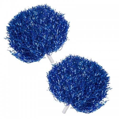 Помпони для черлідингу і танців FitGo Pom-Poms 370 мм (1 шт) синій, код: C-1680_BL
