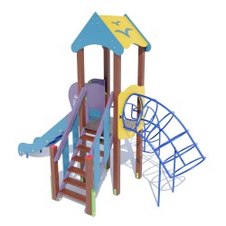 Дитячий ігровий комплекс Miros "Чайка" 4350x4300x3260 мм, код: DIO701.4