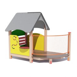 Будиночок з подвір'ям Miros 2500х1590х2140 мм, код: DIO215.3 Будиночок з подвір'ям Miros 2500х1590х2140 мм, код: DIO215.3