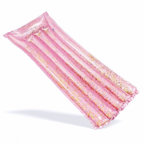 Пляжний надувний матрац для плавання Intex Блиск Pink Glitter Mat 1700x530x150 мм, код: 58720-IB