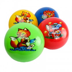 М"яч гумовий Toys Тварини, 5 штук, код: 106089-T