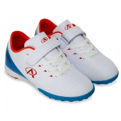 Сороконіжки футбольні дитячі Pro Action розмір 31, білий-синій-червоний, код: VL22579-2TF-WBR_31 Сороконіжки футбольні дитячі Pro Action розмір 31, білий-синій-червоний, код: VL22579-2TF-WBR_31