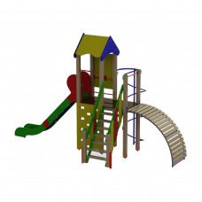 Ігровий комплекс Miros "Піраміда" 2700x5750x3590 мм, код: DIO807.1