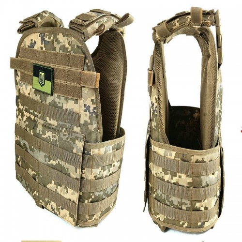 Плитоноска Tactical Pantsyr-2 (Molle) піксель ЗСУ, MM-14, код: 2408-EF