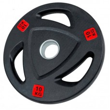 Диск олімпійський обгумований Fitnessport 10 кг, чорний, код: 131568-AX Диск олімпійський обгумований Fitnessport 10 кг, чорний, код: 131568-AX