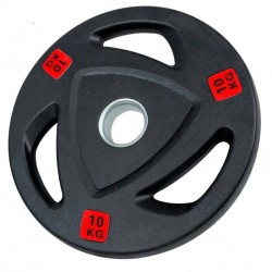 Диск олімпійський обгумований Fitnessport 10 кг, чорний, код: 131568-AX Диск олімпійський обгумований Fitnessport 10 кг, чорний, код: 131568-AX