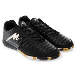 Взуття для футзалу чоловічі Merooj розмір 41 (26 см), чорний-золотий, код: 220332-4_41BK