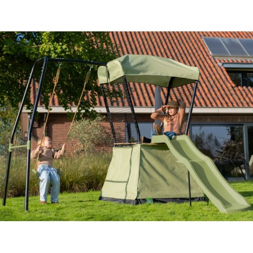 Ігровий майданчик Exit Ivy з гіркою та гойдалкою 2530х2680х2160 мм, код: 53.20.10.00