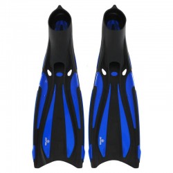 Ласти з закритою п"ятою Zelart S/EU (38-39), чорний-синій, код: F09_SBKBL