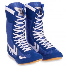 Замшеві боксерки Zelart розмір 40 (26см), синій, код: OB-3206_40BL
