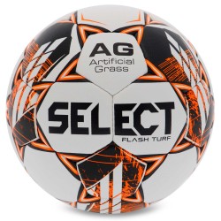 М"яч футбольний Select Flash Turf FIFA Basic V23 №4, білий-помаранчевий, код: FLASH-TURF-WOR