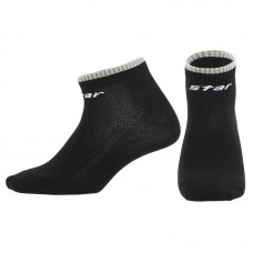 Шкарпетки спортивні укорочені Star розмір 24-26 (37-42), чорний, код: TO131_BK