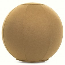 М"яч для фітнесу (фітбол) з чохлом FitGo 650 мм бежевий, код: FI-1466_BE