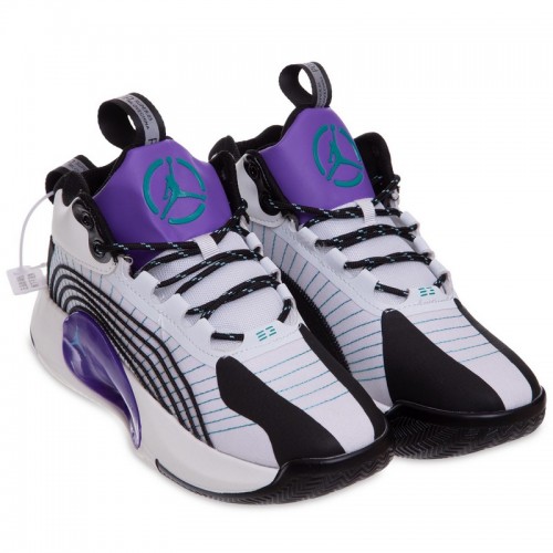 Кросівки для баскетболу Jdan розмір 40 (25см), білий-фіолетовий, код: F050-1_40WV