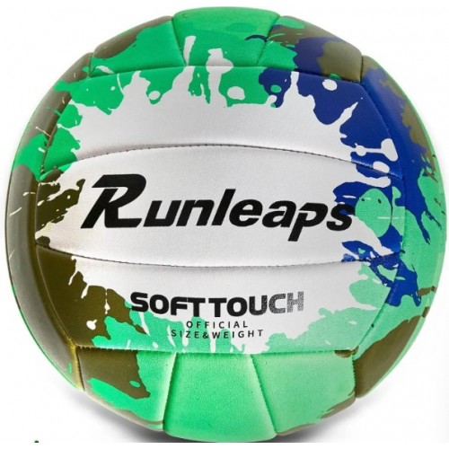 М"яч волейбольний Runleaps Green Blue №5, зелений-синій, код: 2000200211853