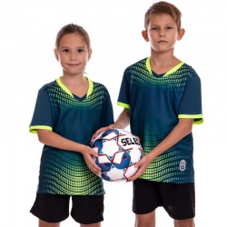 Форма футбольна дитяча PlayGame розмір 3XS, ріст 120, салатовий-чорний, код: D8836B_3XSLGBK