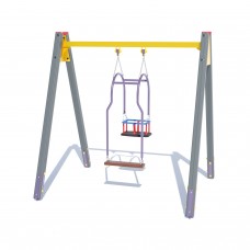 Гойдалка на дерев`яних стійках Miros “Мама та малюк” 2330х1990х2420 мм, код: LIK107 Гойдалка на дерев`яних стійках Miros “Мама та малюк” 2330х1990х2420 мм, код: LIK107