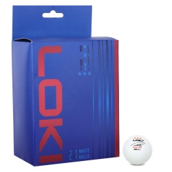 Набір м"ячів для настільного тенісу Loki 3star 24шт білий, код: LOKI-S52