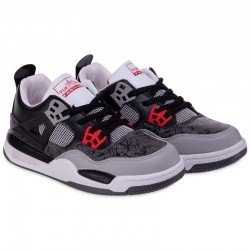 Кросівки для баскетболу дитячі Jdan Yue Tap Fashion розмір 33 (21см), чорний-сірий, код: OB-283-1_33BKGR