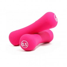 Гантелі неопренові LiveUp Neoprene Dumbbell 2x0,5 кг, червоний, код: 6951376138320