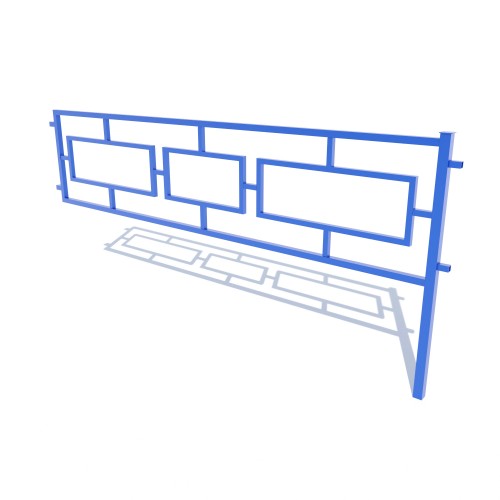 Секція огорожі Miros 2540х50х140 мм, код: DIO930 Секція огорожі Miros 2540х50х140 мм, код: DIO930
