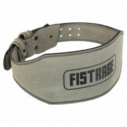 Пояс атлетичний шкіряний Fistrage L, ширина-15см, сірий, код: VL-4374_L