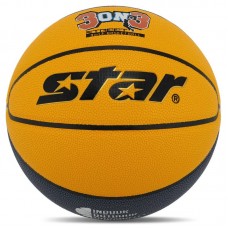 М"яч баскетбольний Star 3ON3, жовтий-синій-білий, код: BB4146C-S52