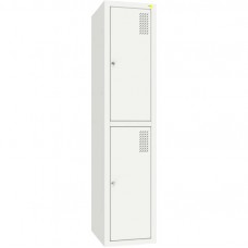 Шафа для одягу металева Emby, 2 секції, код: ШОМ-400/1/2 Шафа для одягу металева Emby, 2 секції, код: ШОМ-400/1/2