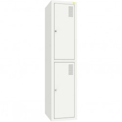 Шафа для одягу металева Emby, 2 секції, код: ШОМ-400/1/2 Шафа для одягу металева Emby, 2 секції, код: ШОМ-400/1/2
