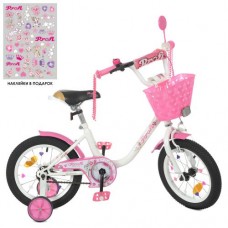 Велосипед дитячий Profi Kids Ballerina d=14, рожевий, код: Y1485-1-MP