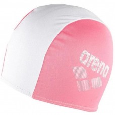 Шапка для плавання дитяча Arena Polyester II JR неоново-рожевий-білий, код: 3468336217887