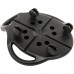 Платформа для преса з подушкою для ніг Abdominal wheel LiveUp 600х525х220мм, чорний, код: LP8346