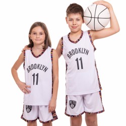 Форма баскетбольна дитяча PlayGame NBA Bed-Stuy M (8-10 років), ріст 130-140см, біла, код: 3579_M-S52