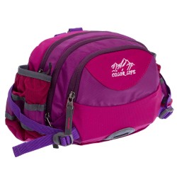 Сумка поясна Camping Waist Bag Color Life фіолетовий-малиновий код: TY-5335_VM