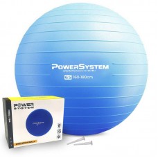 М"яч для фітнесу (фітбол) Power System Ø65 cm Pro Gymball Blue, код: PS-4012_65cm_Blue М"яч для фітнесу (фітбол) Power System Ø65 cm Pro Gymball Blue, код: PS-4012_65cm_Blue