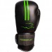 Боксерські рукавиці PowerPlay Black/Green 8-16oz, код: PP_3016_Black/Green