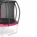Батут із внутрішньою сіткою 4Fizjo PRO 10FT 312 см, чорний-рожевий, код: P-5907739314604