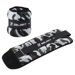 Обтяжувачі-манжети для рук та ніг Zelart 2x2кг наповнювач-металеві кульки, сірий, код: TA-7819-2-S52