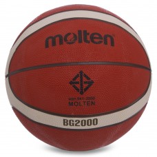Мяч баскетбольный резиновый Molten №7, код: B5G2000-S52