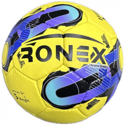 М"яч футбольний Grippy Ronex Ukraine Orbita №5, жовтий-синій, код: RX-2477-WS