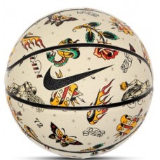 М"яч баскетбольний Nike Basketball 8P PRM Energy Deflated №7, бежевий-чорний, код: 887791810564