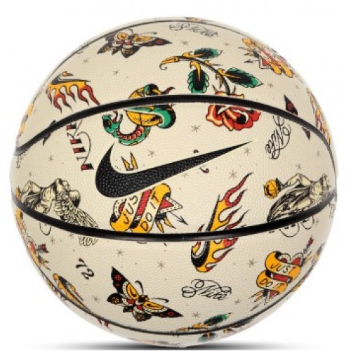М"яч баскетбольний Nike Basketball 8P PRM Energy Deflated №7, бежевий-чорний, код: 887791810564