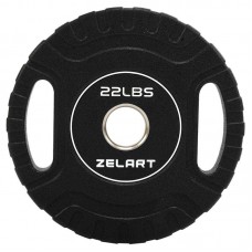 Блини диски CPU покриття 2 Handle металева втулка Zelart ø51мм, 10кг ,чорний, код: TA-3438-10