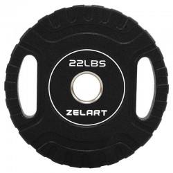 Блини диски CPU покриття 2 Handle металева втулка Zelart ø51мм, 10кг ,чорний, код: TA-3438-10