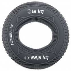 Еспандер кистьовий силіконовий PowerPlay Hand Grip Loops Medium 18-22,5-36 кг, сірий, код: PP_4330_Grey_(18-22.5kg)