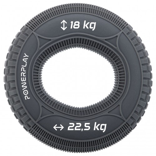 Еспандер кистьовий силіконовий PowerPlay Hand Grip Loops Medium 18-22,5-36 кг, сірий, код: PP_4330_Grey_(18-22.5kg)