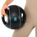 Медбол м"яч медичний дворучний з хватами LiveUp Medicine Ball 8кг, чорний, код: LP8111-8