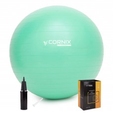 М"яч для фітнесу (фітбол) Cornix Anti-Burst 55 см, м”ятний, код: XR-0360