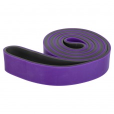 Гума петля для підтягувань та тренувань стрічка силова двошарова FitGo Dual Power Band M (16-39 кг) фіолетовий-сірий, код: 8037-32-S52